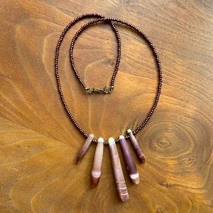 Shell and sea bead necklace